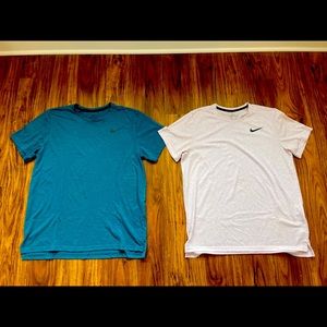 2 Nike dri-fit tees. Large.